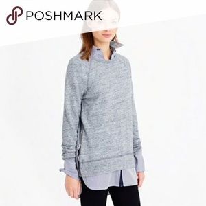 J Crew Side Zipper Sweat Shirt